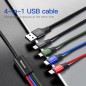 Baseus 4-in-1 USB kabel Lightning, Micro-USB - 1,2 m